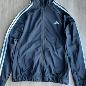 Women black and white adidas jacket size large